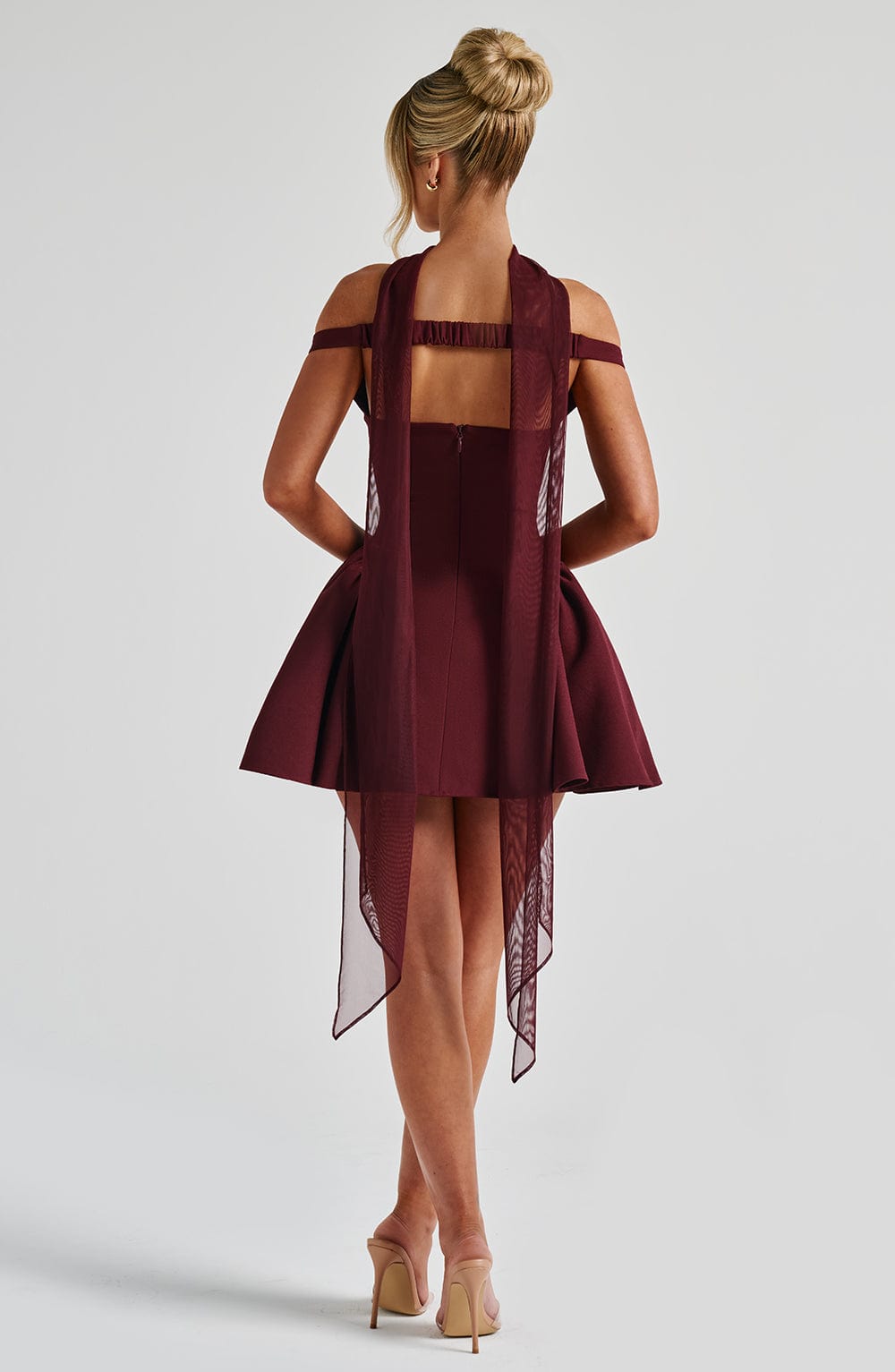 Marla Cherry Lacquer Mini Dress in XS - image 16