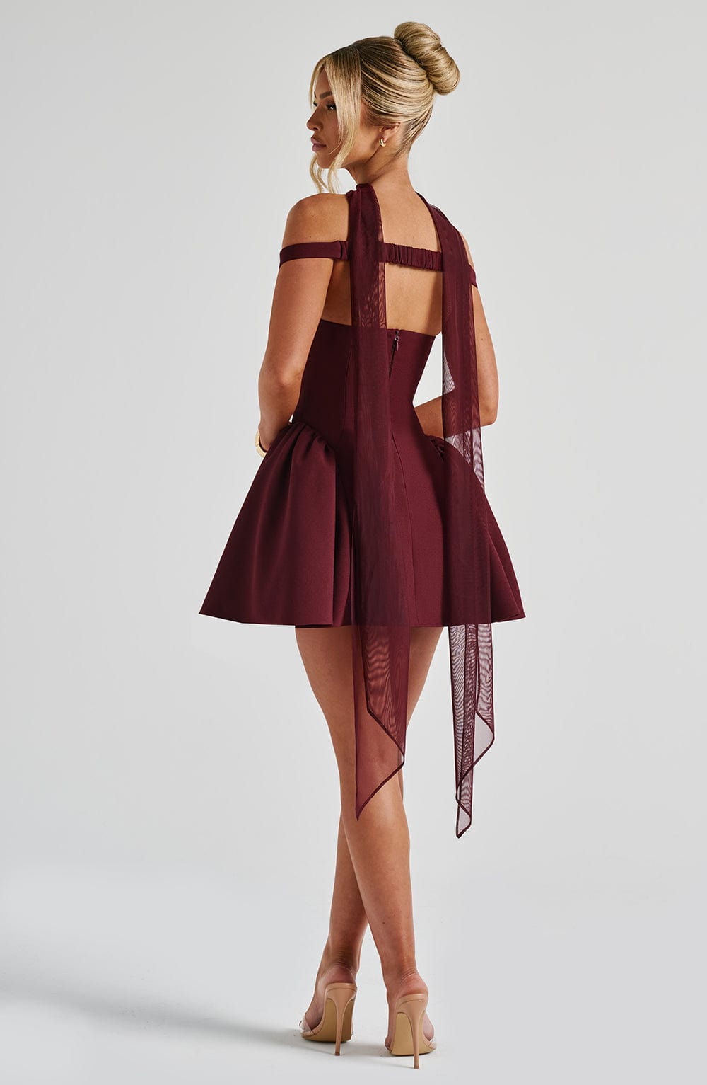 Marla Cherry Lacquer Mini Dress in XS - image 17