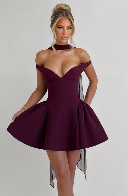 Marla Cherry Lacquer Mini Dress in XS - image 19