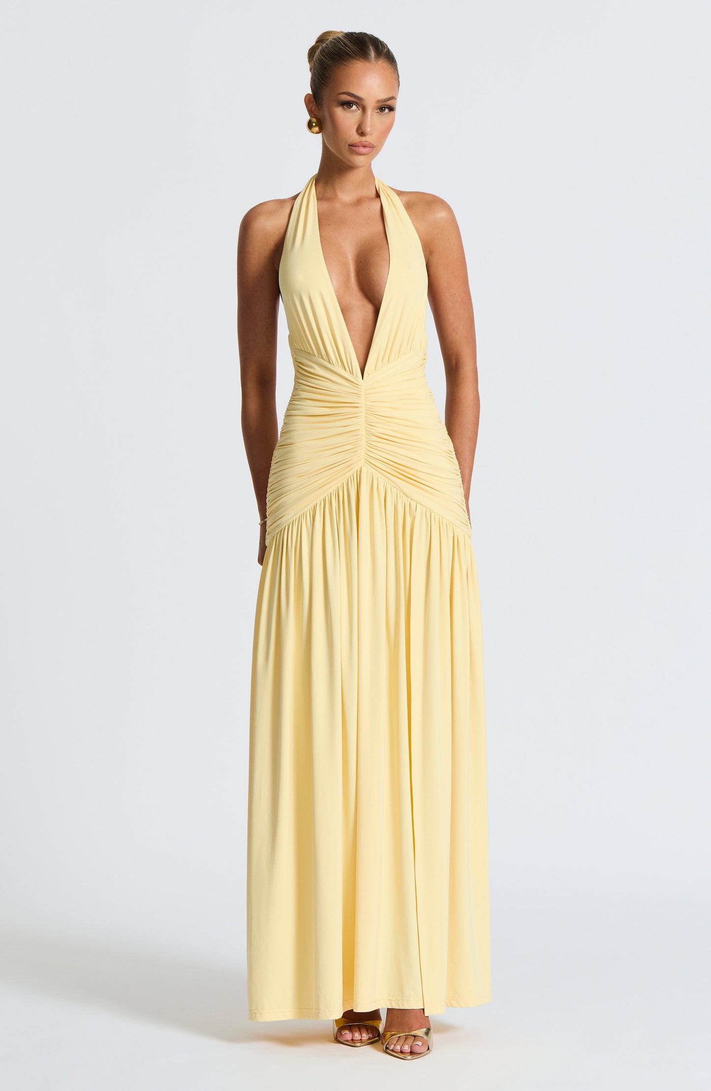 Sophia Lemon Maxi Summer Dress