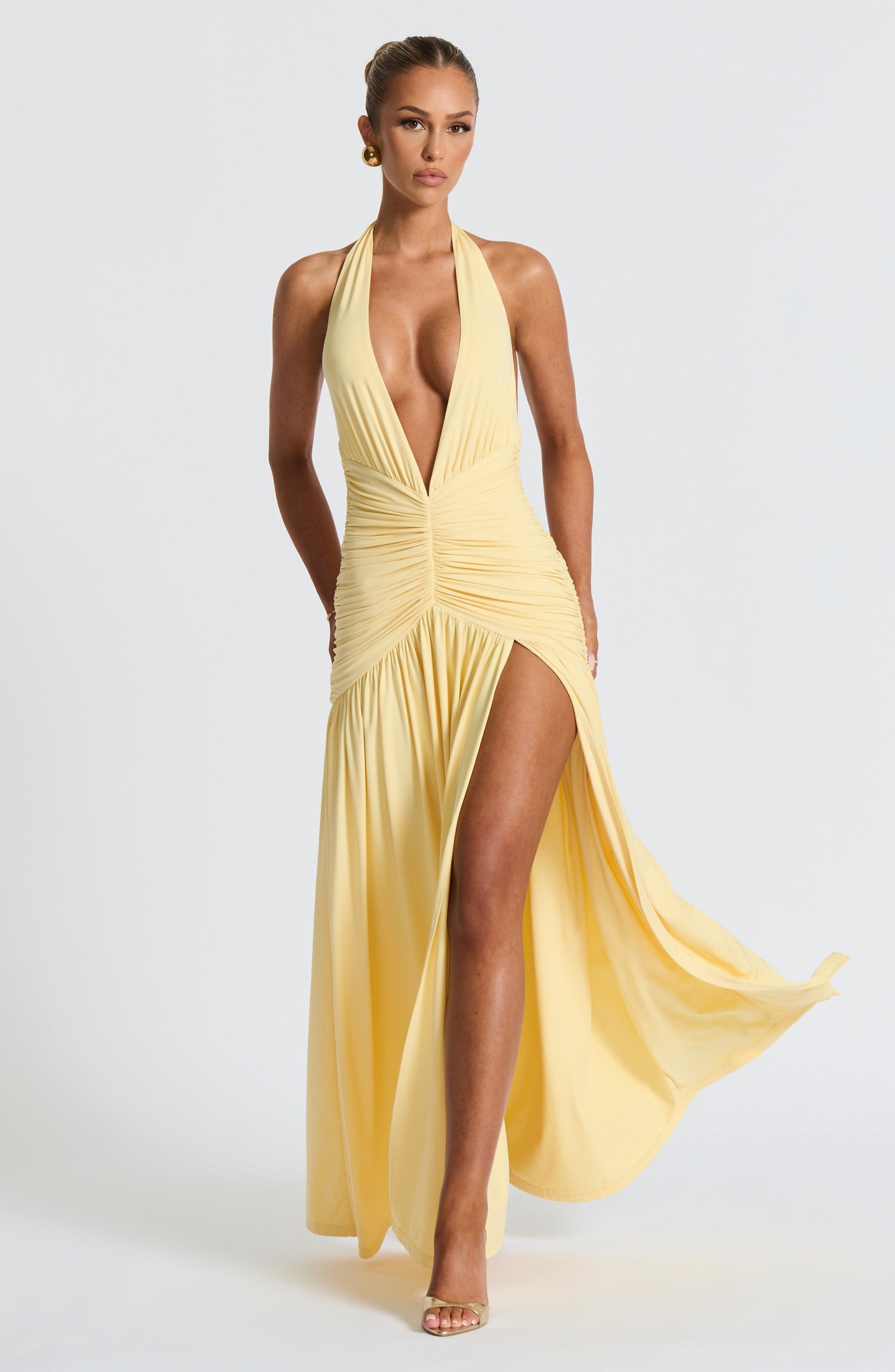 Sophia Lemon Maxi Summer Dress