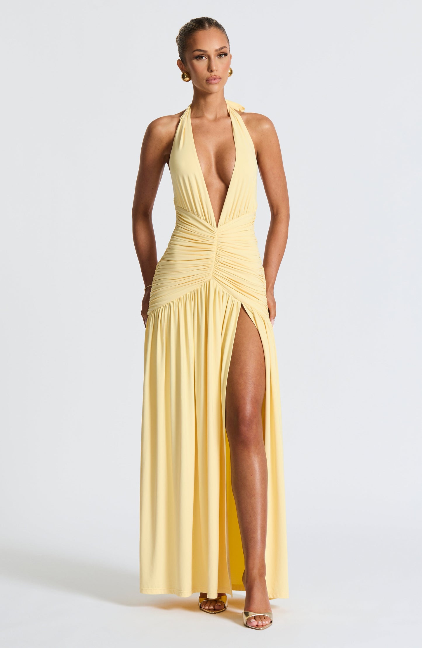 Sophia Lemon Maxi Summer Dress