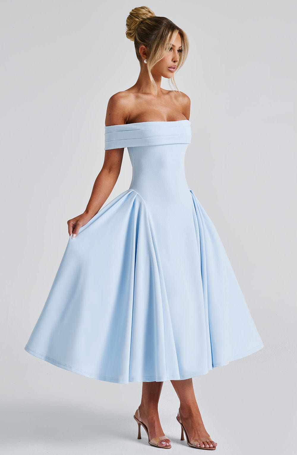 Sophia Blue Midi Summer Dress