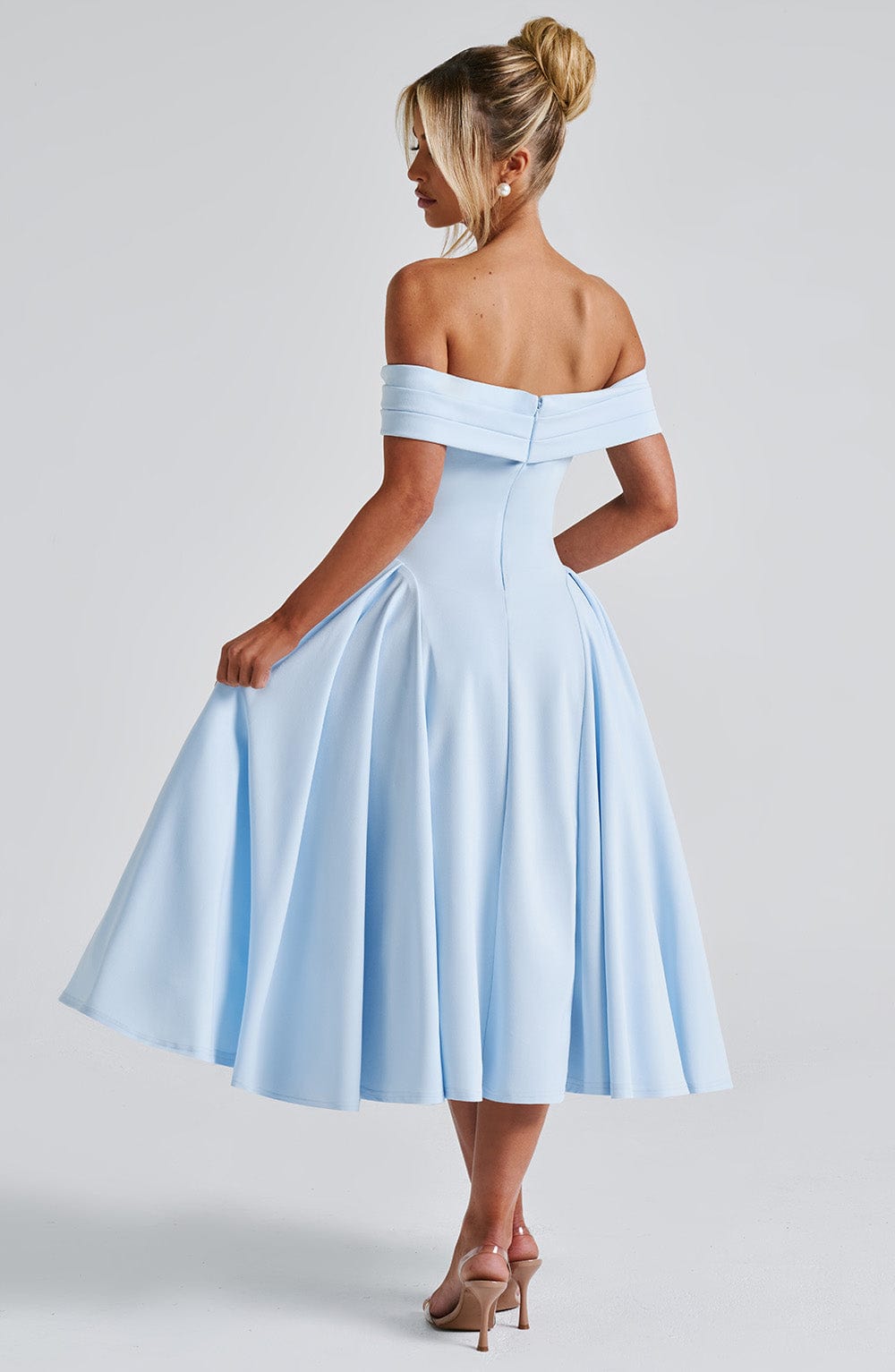 Sophia Blue Midi Summer Dress