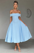 Sophia Blue Midi Summer Dress