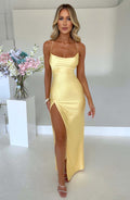 Chloe Lemon Maxi Summer Dress