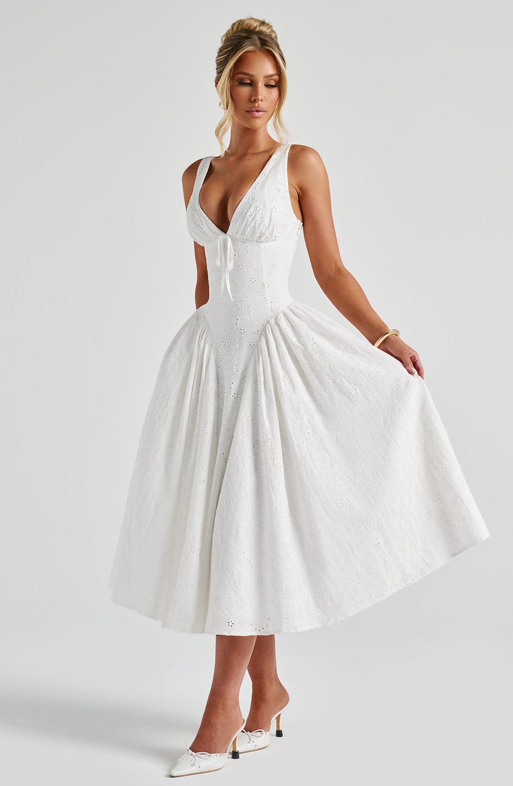 Chloe Ivory Midi Sundress - Perfect Summer Dress