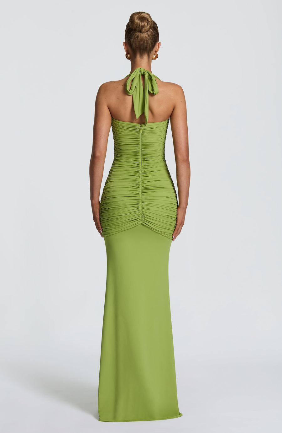 Sophia Olive Maxi Summer Dress
