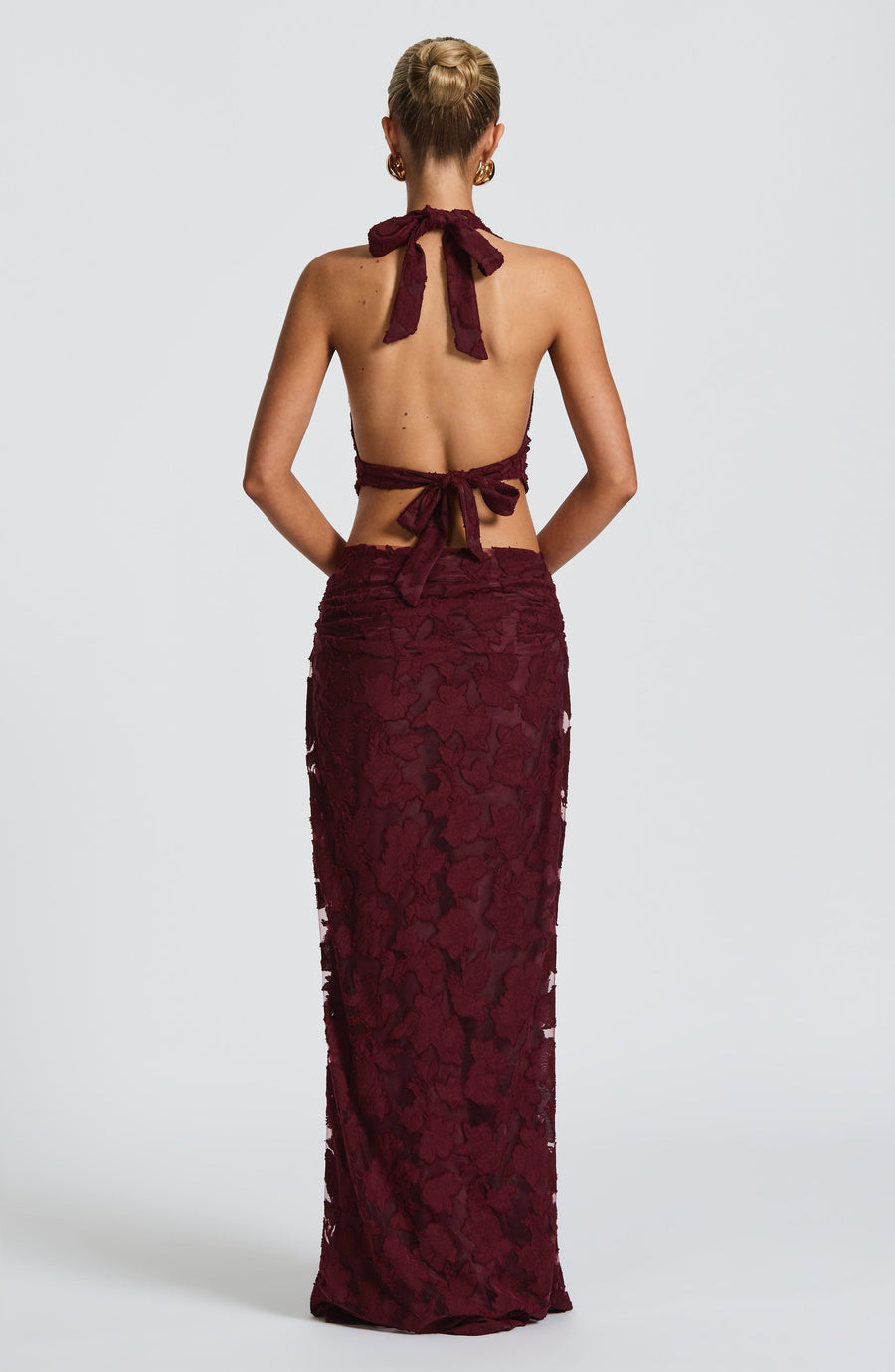 Sophia Cherry Lacquer Maxi Summer Skirt