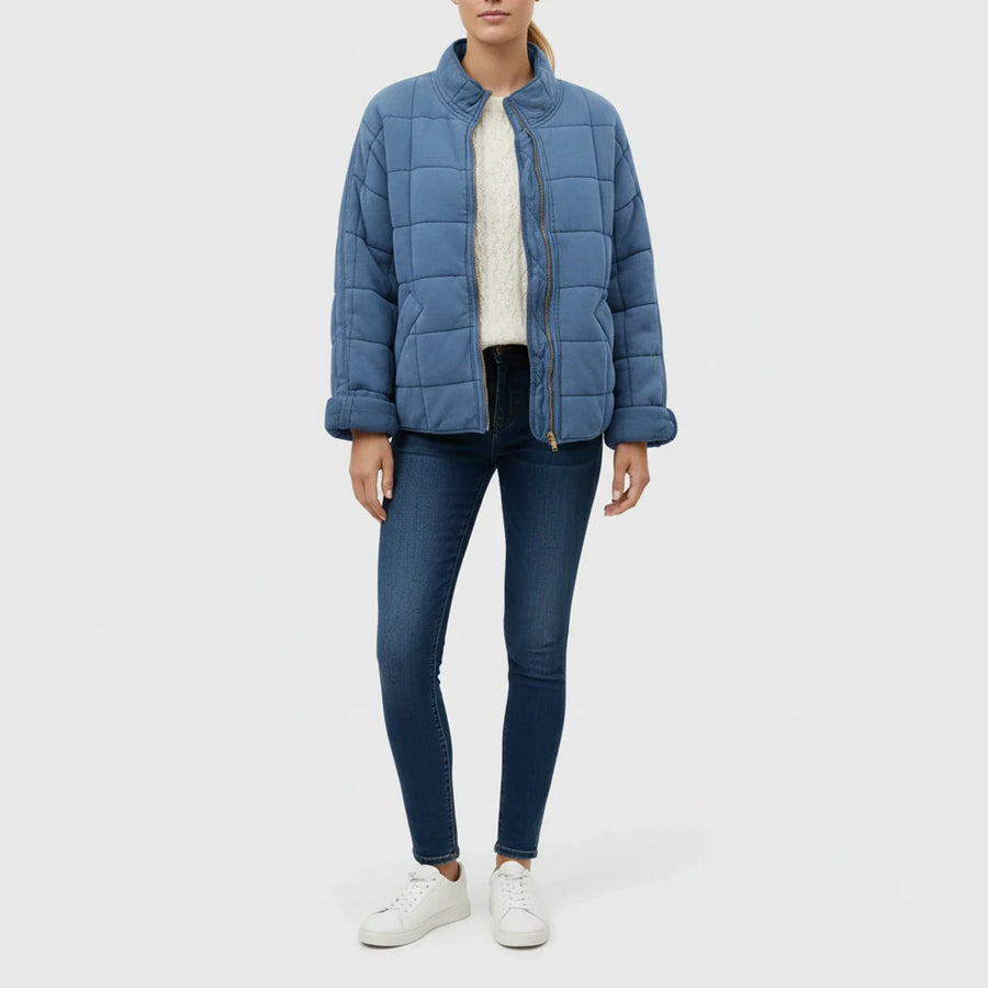 Luvrefashion | Ladies' Quilted Flight Jacket in Green - image 6