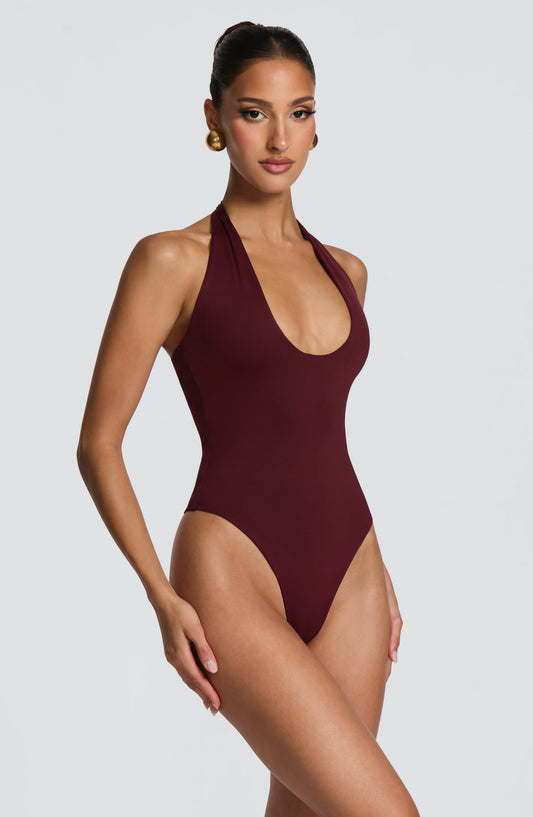 Sophia Cherry Red Bodysuit - Sleek Summer Style