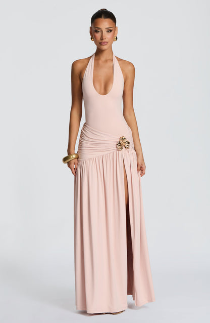 Emma Soft Blush Bodysuit for Summer