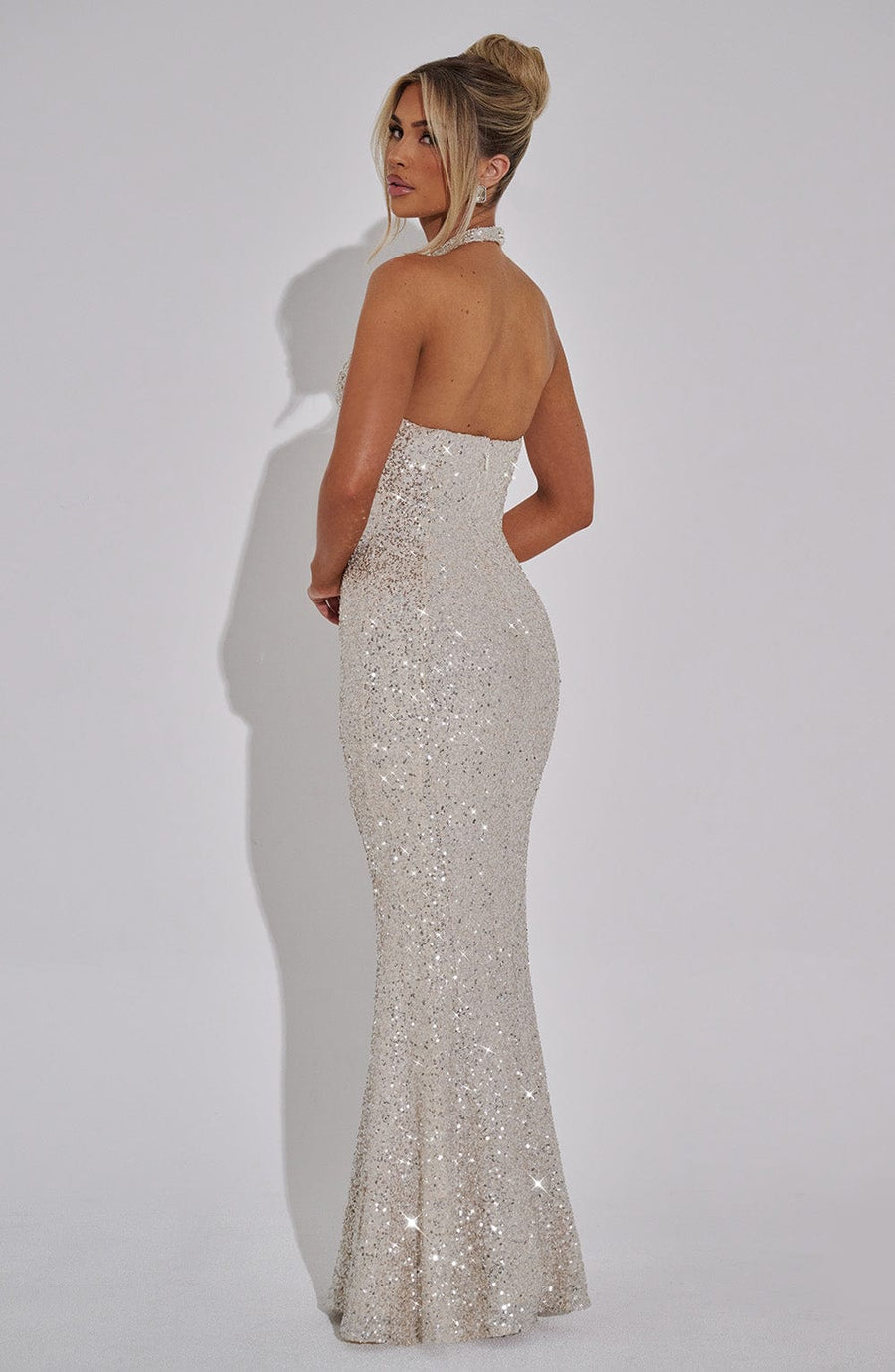 Sophia Champagne Maxi Summer Dress