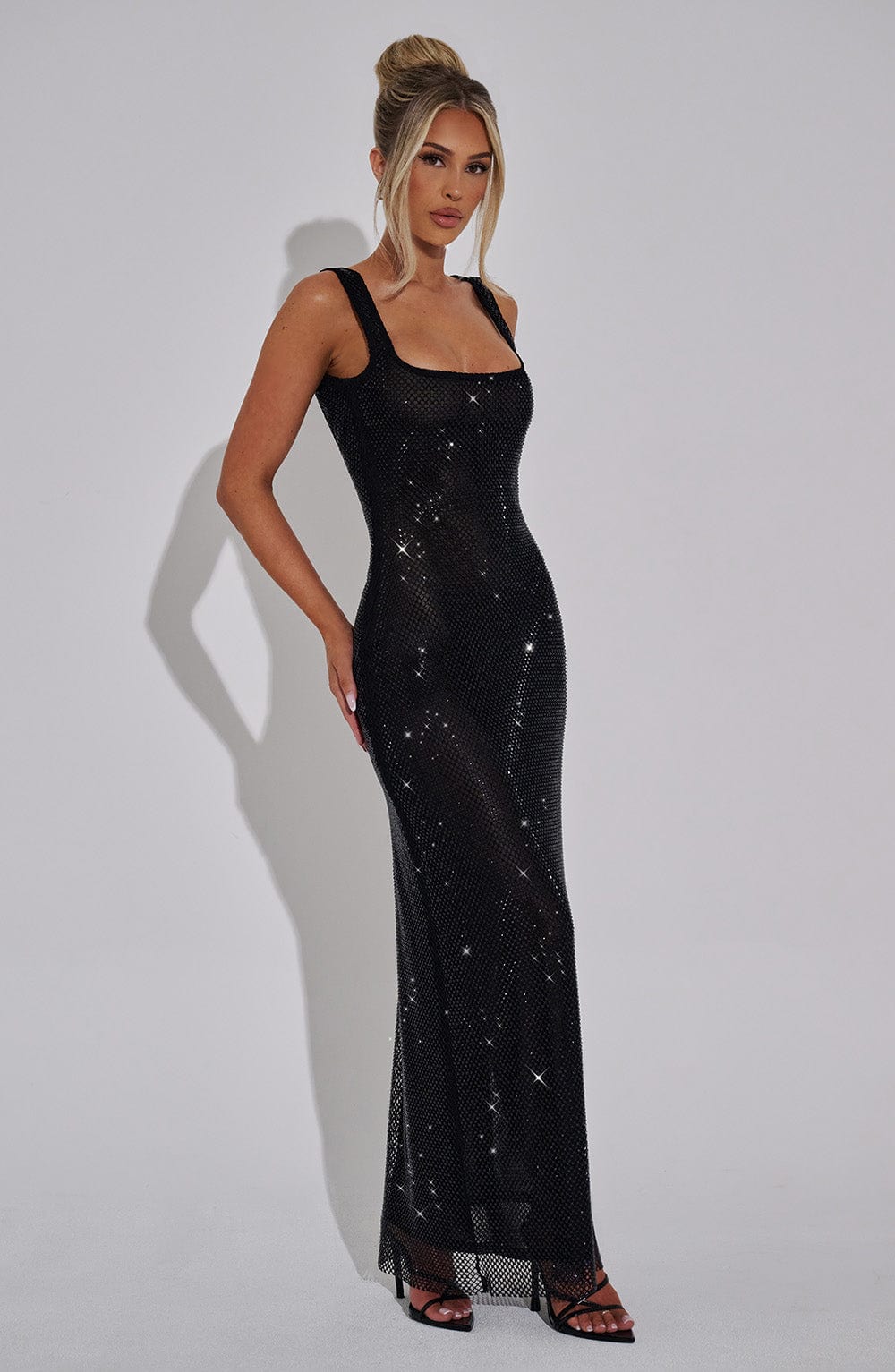 Sophia Black Maxi Summer Dress