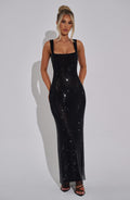 Sophia Black Maxi Summer Dress