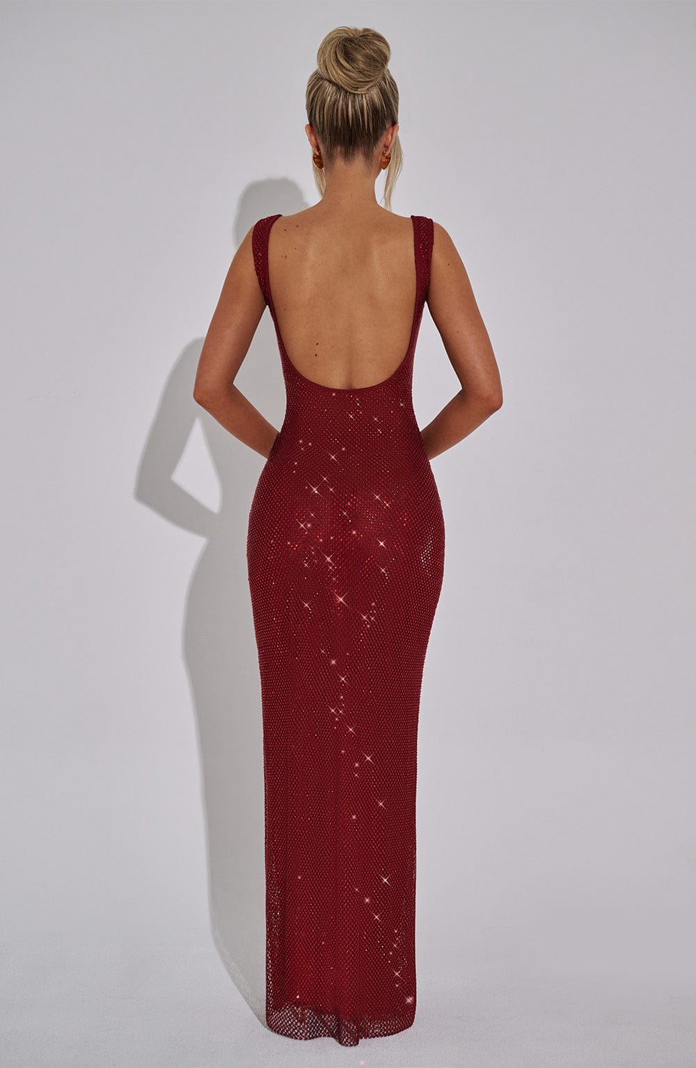 Petra Wine Maxi Dress in XS - image 8