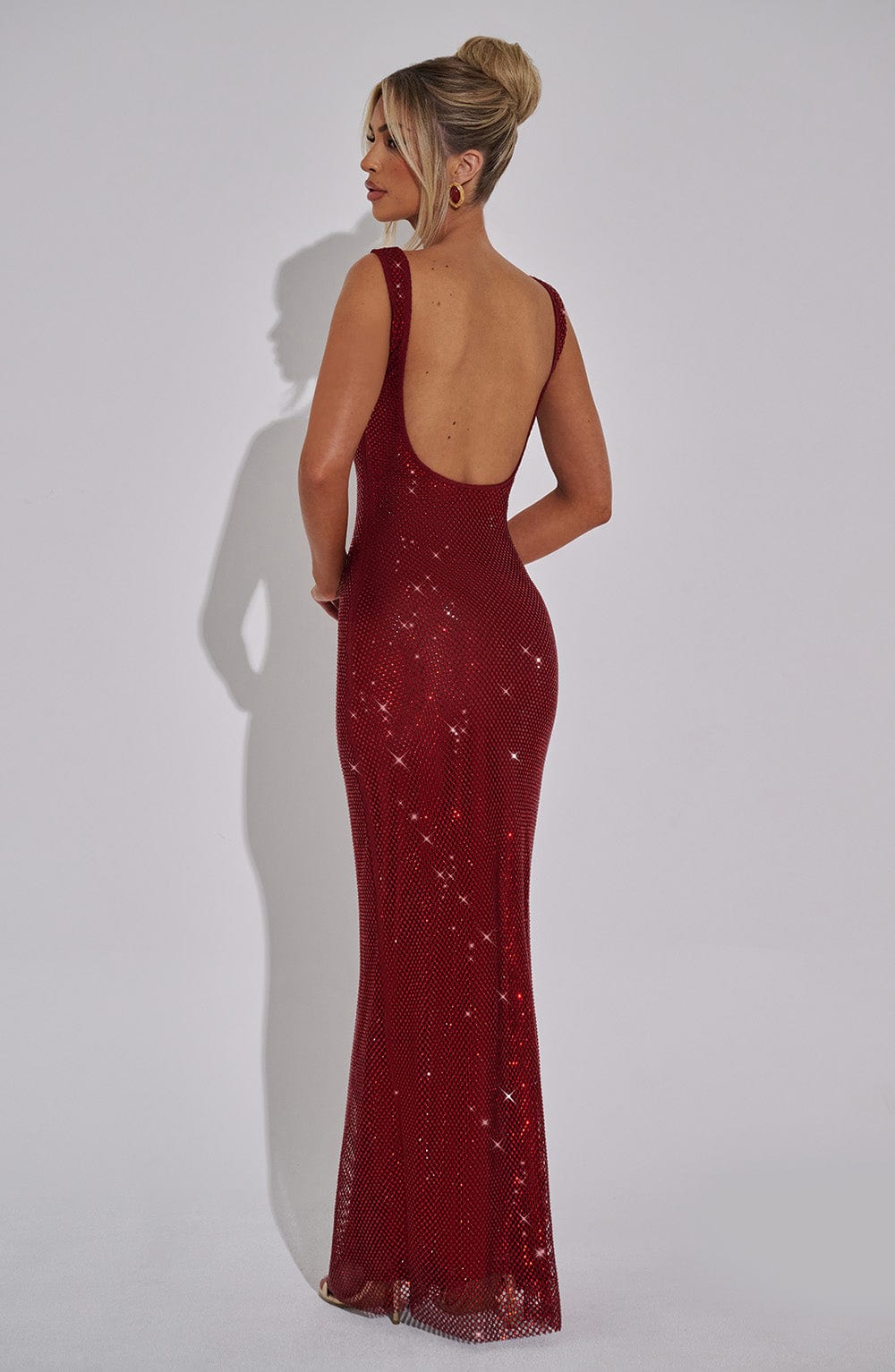 Petra Wine Maxi Dress in XS - image 6