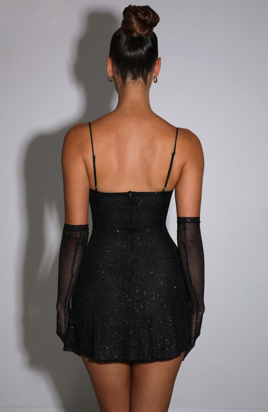 Chloe Black Sparkle Mini Summer Dress