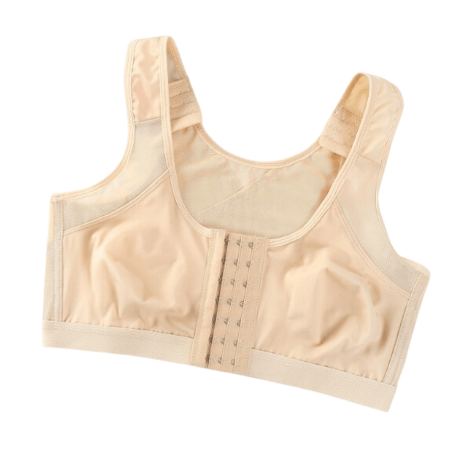 Wireless Mesh Posture Support Bra with Back-Smoothing Design