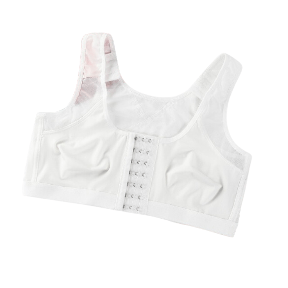 Wireless Mesh Posture Support Bra with Back-Smoothing Design