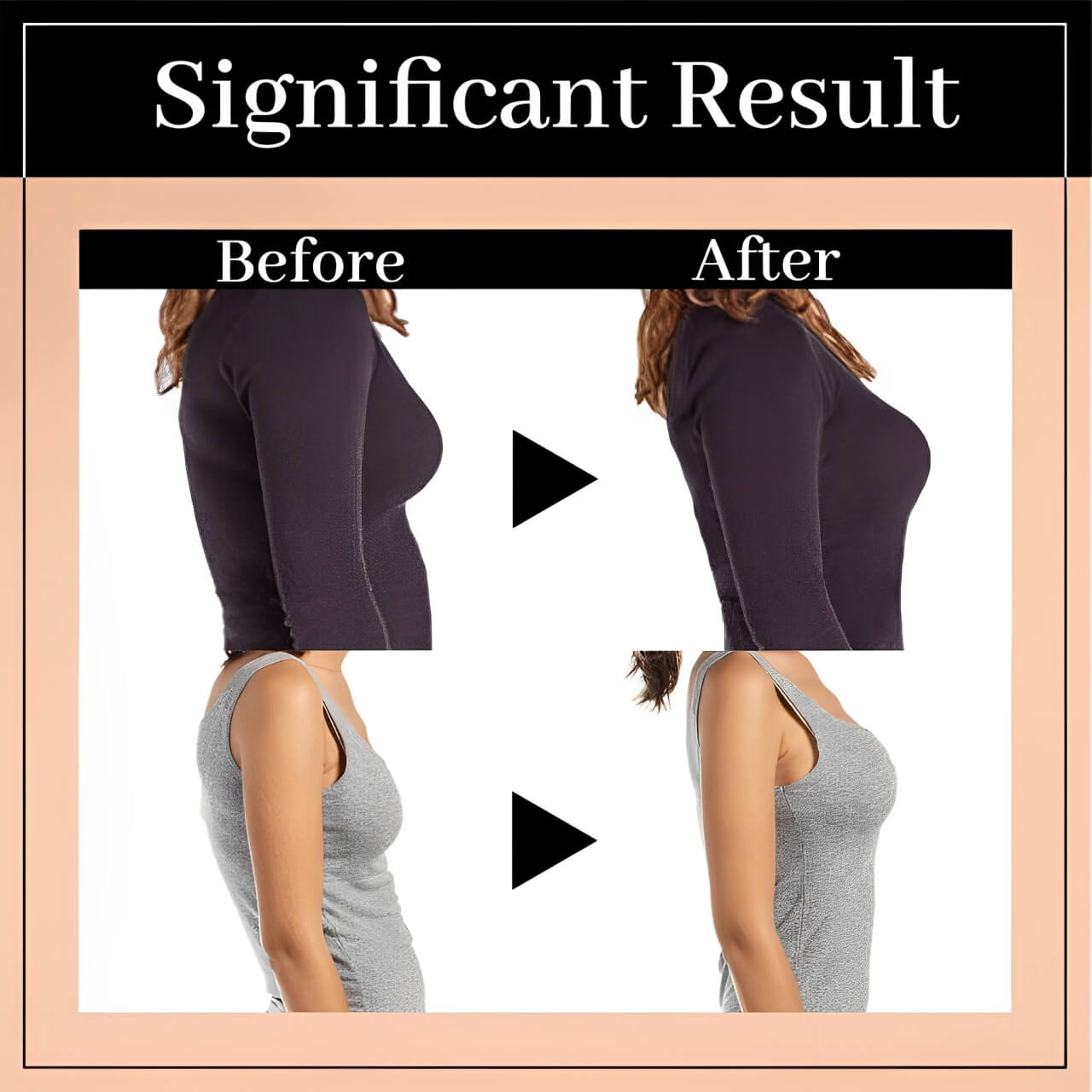 Wireless Mesh Posture Support Bra with Back-Smoothing Design