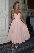 Chloe Midi Sundress in Soft Peach