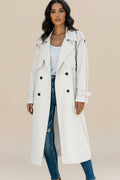 Ladies' Long Double-Breasted Trench Coat