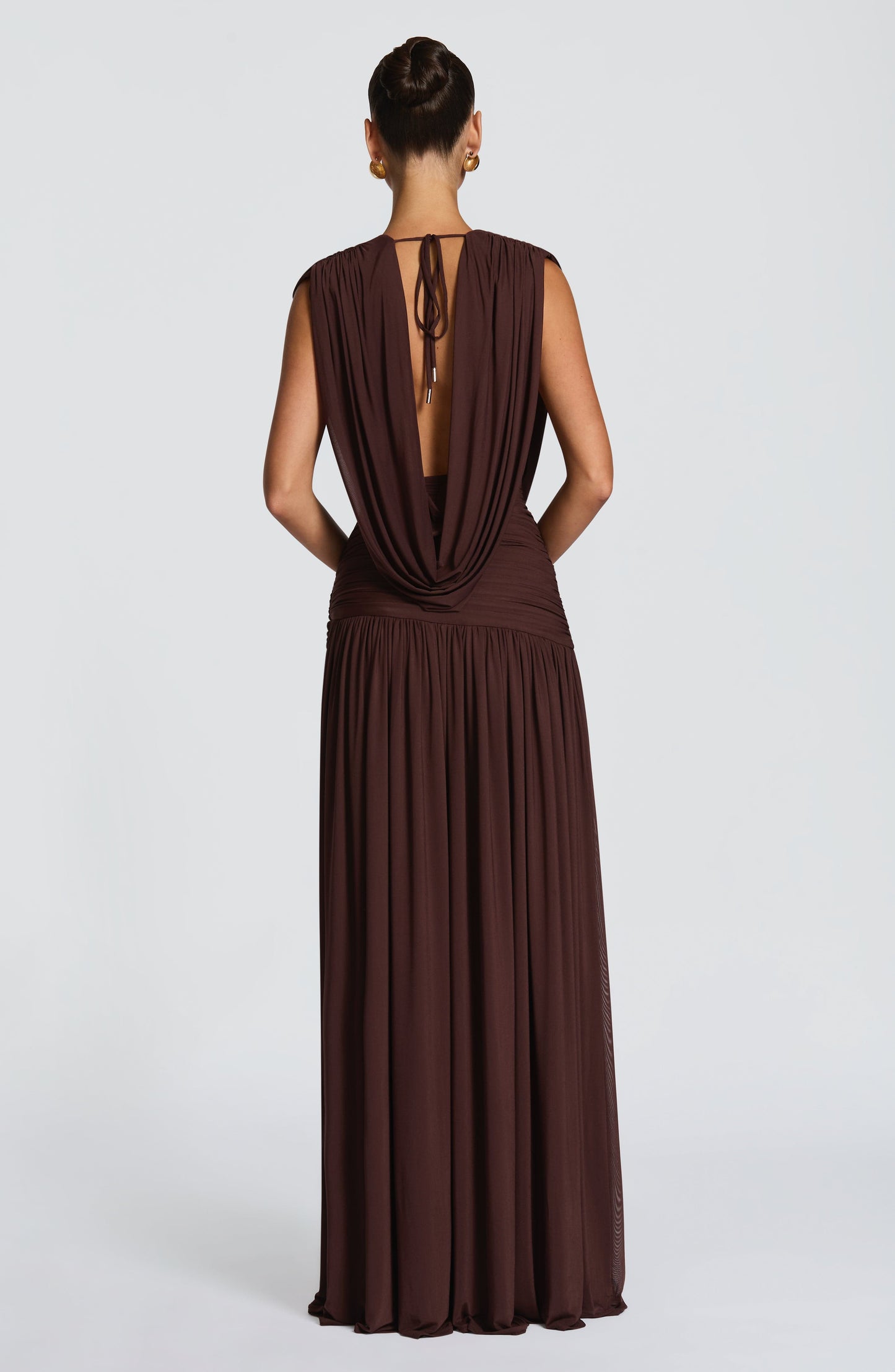 Sienna Plum Brown Maxi Summer Dress