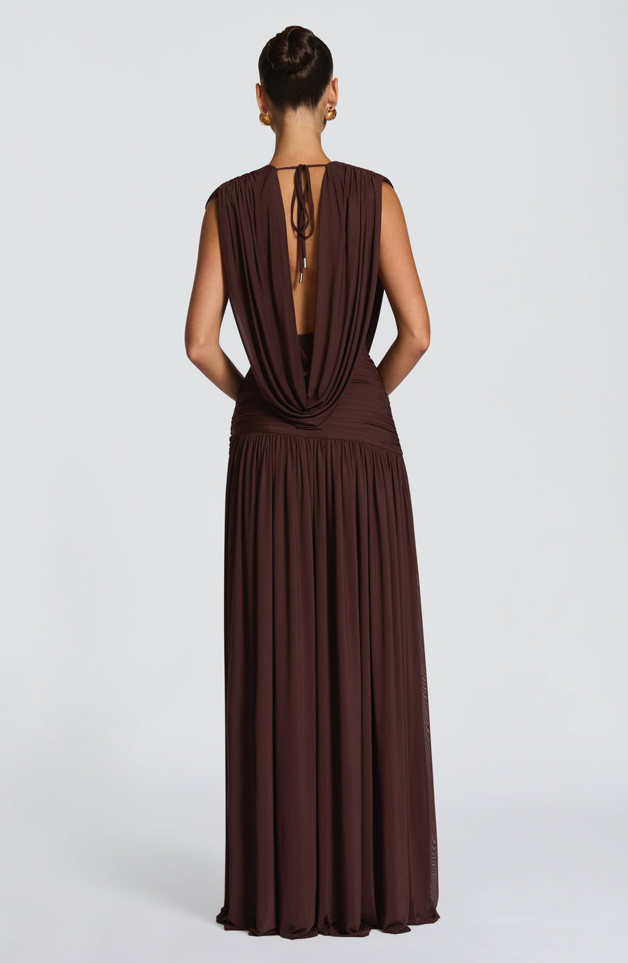 Sienna Plum Brown Maxi Summer Dress