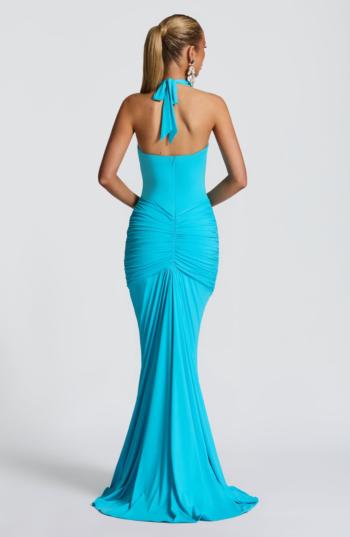 Chloe Aqua Maxi Summer Dress