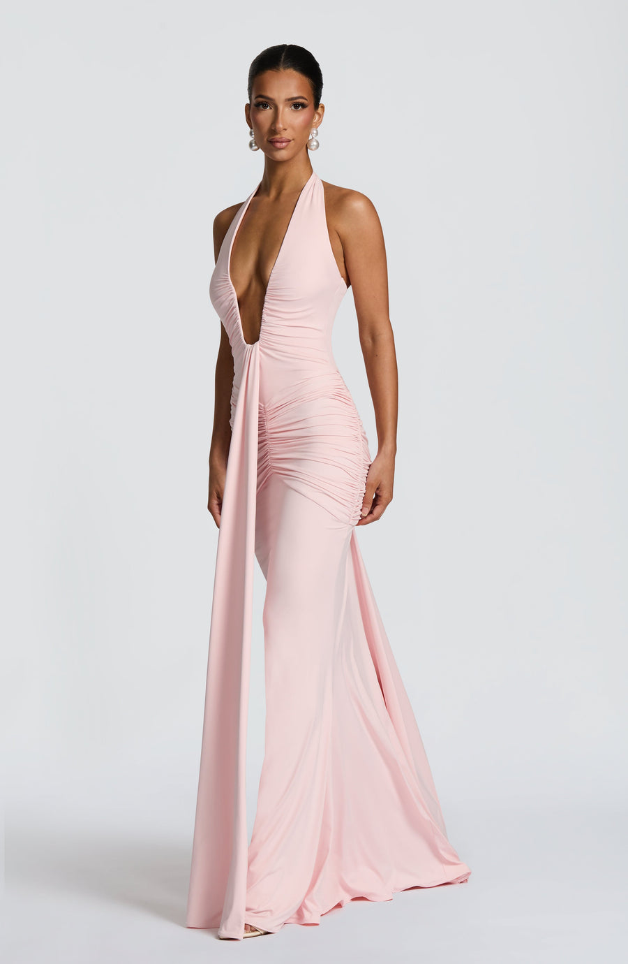 Sophia Blush Maxi Summer Dress