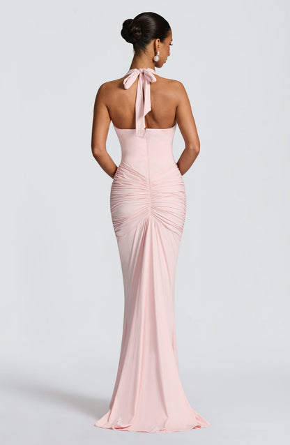 Sophia Blush Maxi Summer Dress