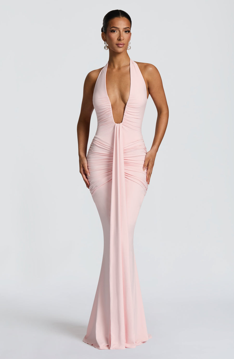Sophia Blush Maxi Summer Dress