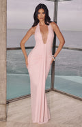 Sophia Blush Maxi Summer Dress
