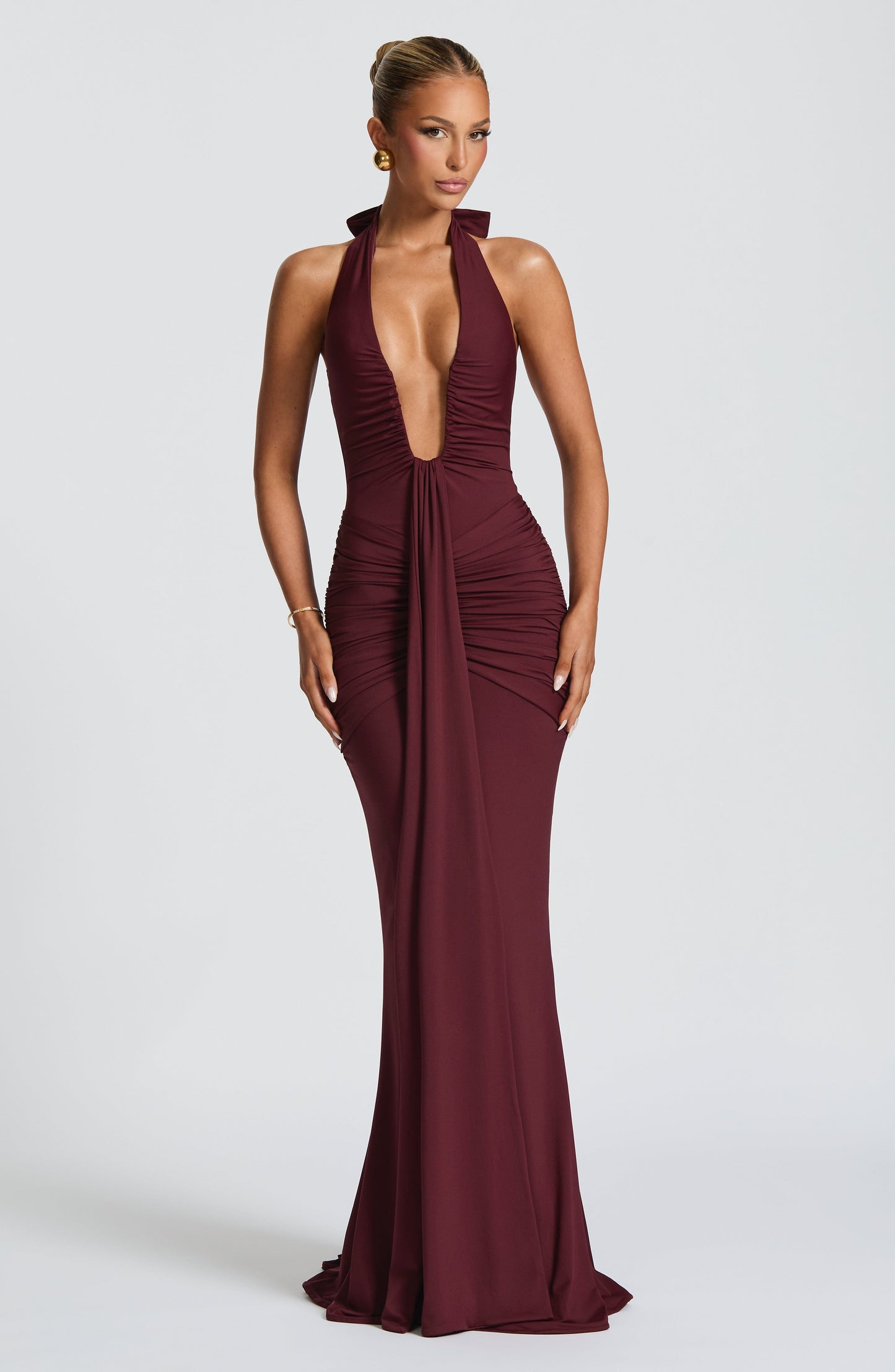 Sophia Cherry Lacquer Maxi Summer Dress