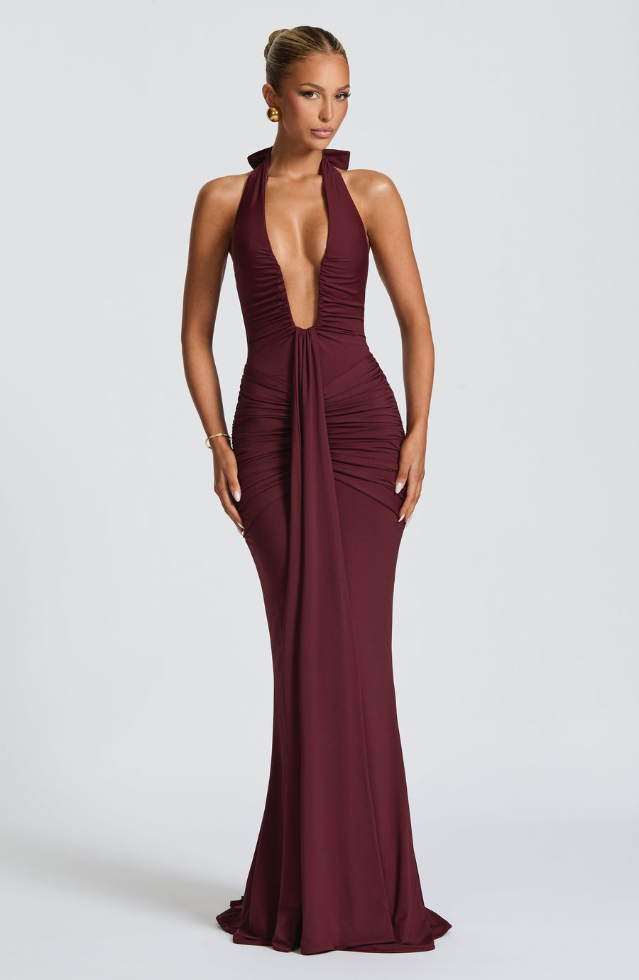 Sophia Cherry Lacquer Maxi Summer Dress