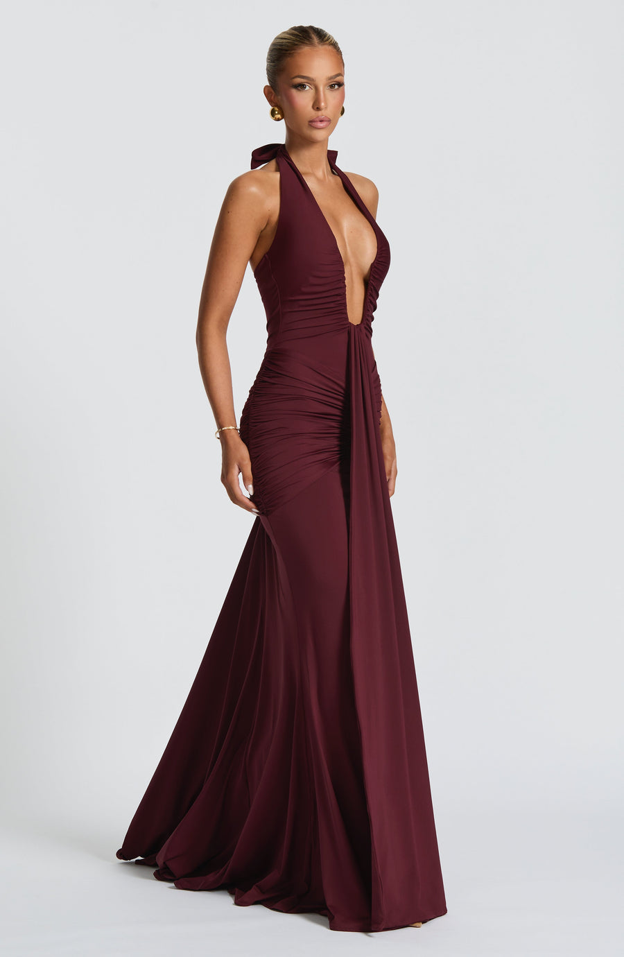 Sophia Cherry Lacquer Maxi Summer Dress