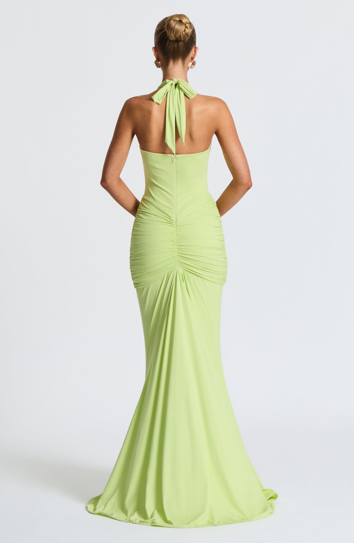 Sophia Lime Maxi Summer Dress