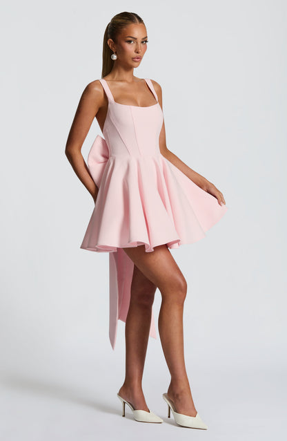 Sophia Blush Mini Sundress - Cute Summer Fashion
