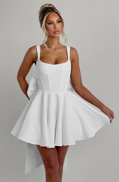 Chloe Ivory Mini Sundress - Cute Summer Dress