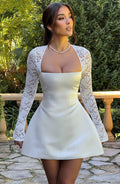 Lila Ivory Mini Sundress - Cute Summer Fashion