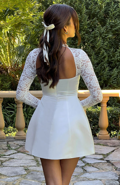 Lila Ivory Mini Sundress - Cute Summer Fashion
