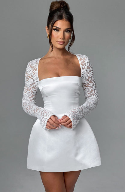 Lila Ivory Mini Sundress - Cute Summer Fashion