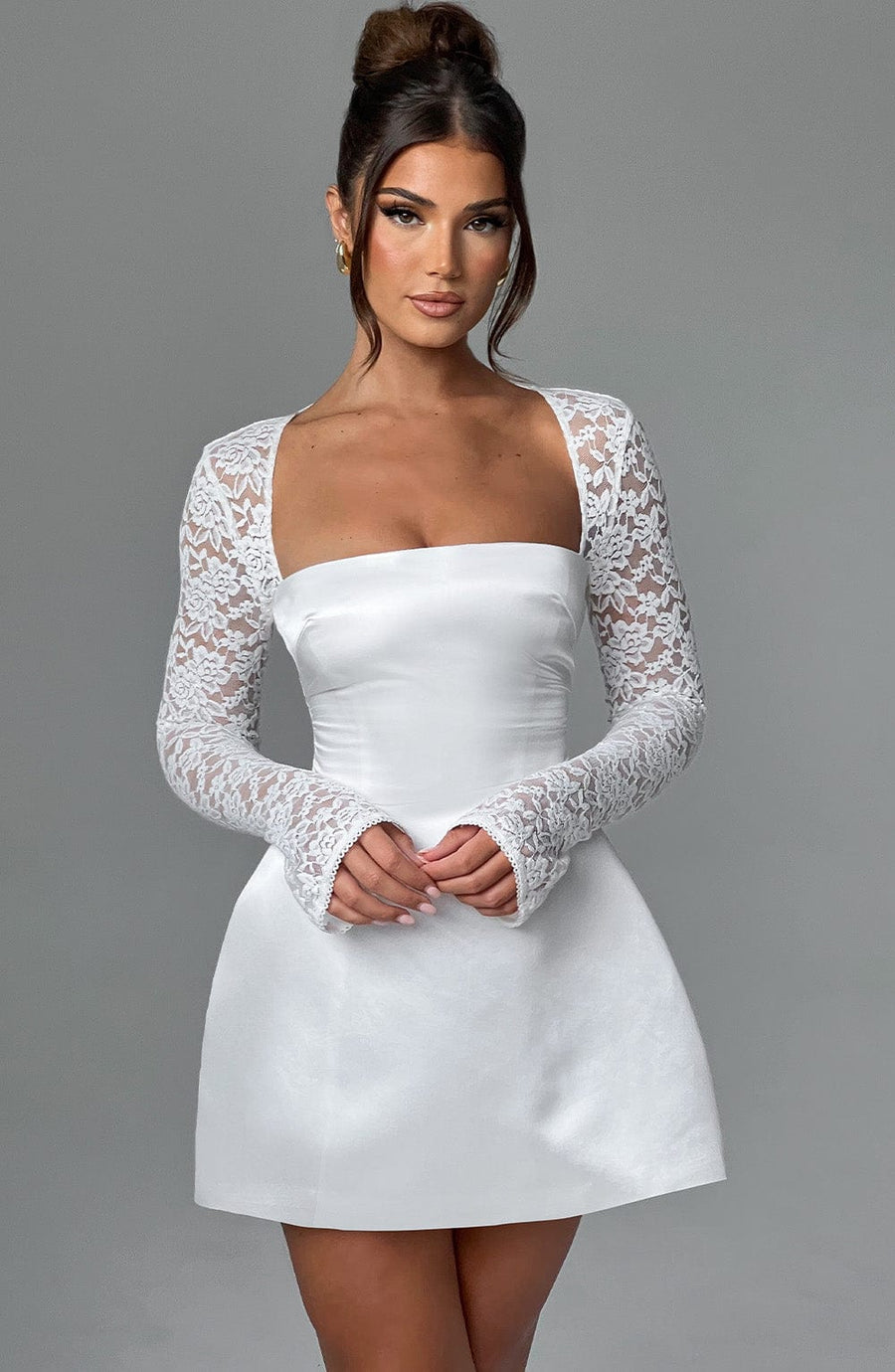 Lila Ivory Mini Sundress - Cute Summer Fashion