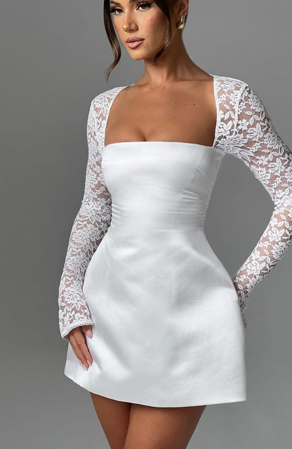Lila Ivory Mini Sundress - Cute Summer Fashion