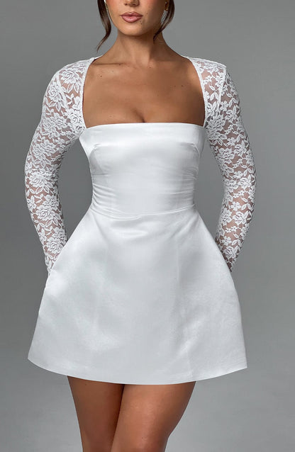 Lila Ivory Mini Sundress - Cute Summer Fashion