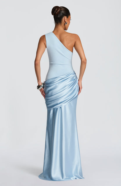 Emma Glacier Blue Maxi Summer Dress