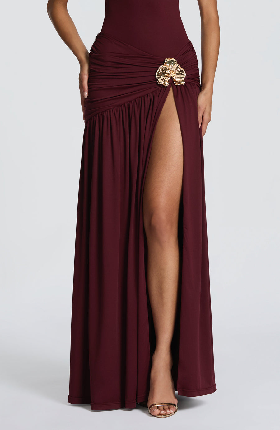 Emily Cherry Lacquer Maxi Skirt - Summer Fashion