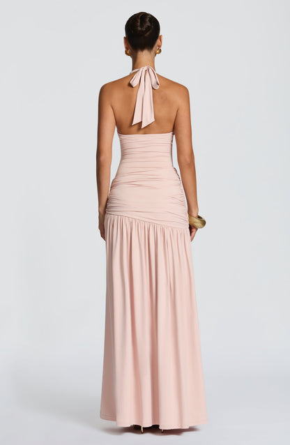 Amelia Maxi Skirt in Soft Blush for Summer