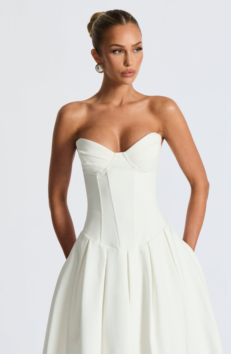 Chloe Ivory Midi Summer Dress